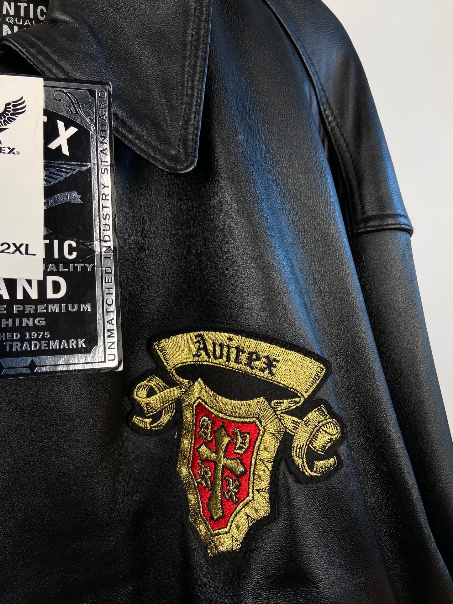 Vintage Avirex 90s Leather Bomber Jacket