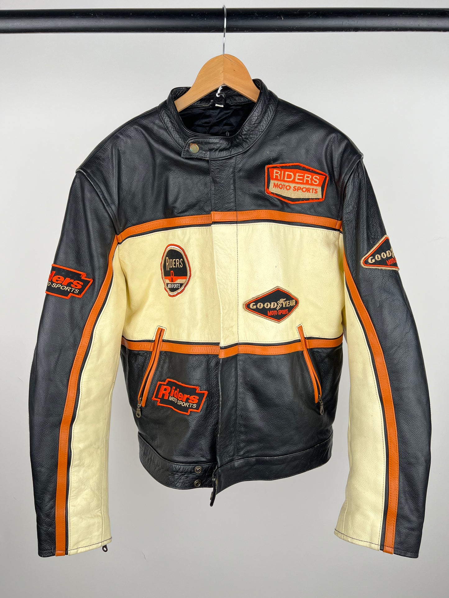 Riders Motosports 90s Leather Motorbike Jacket