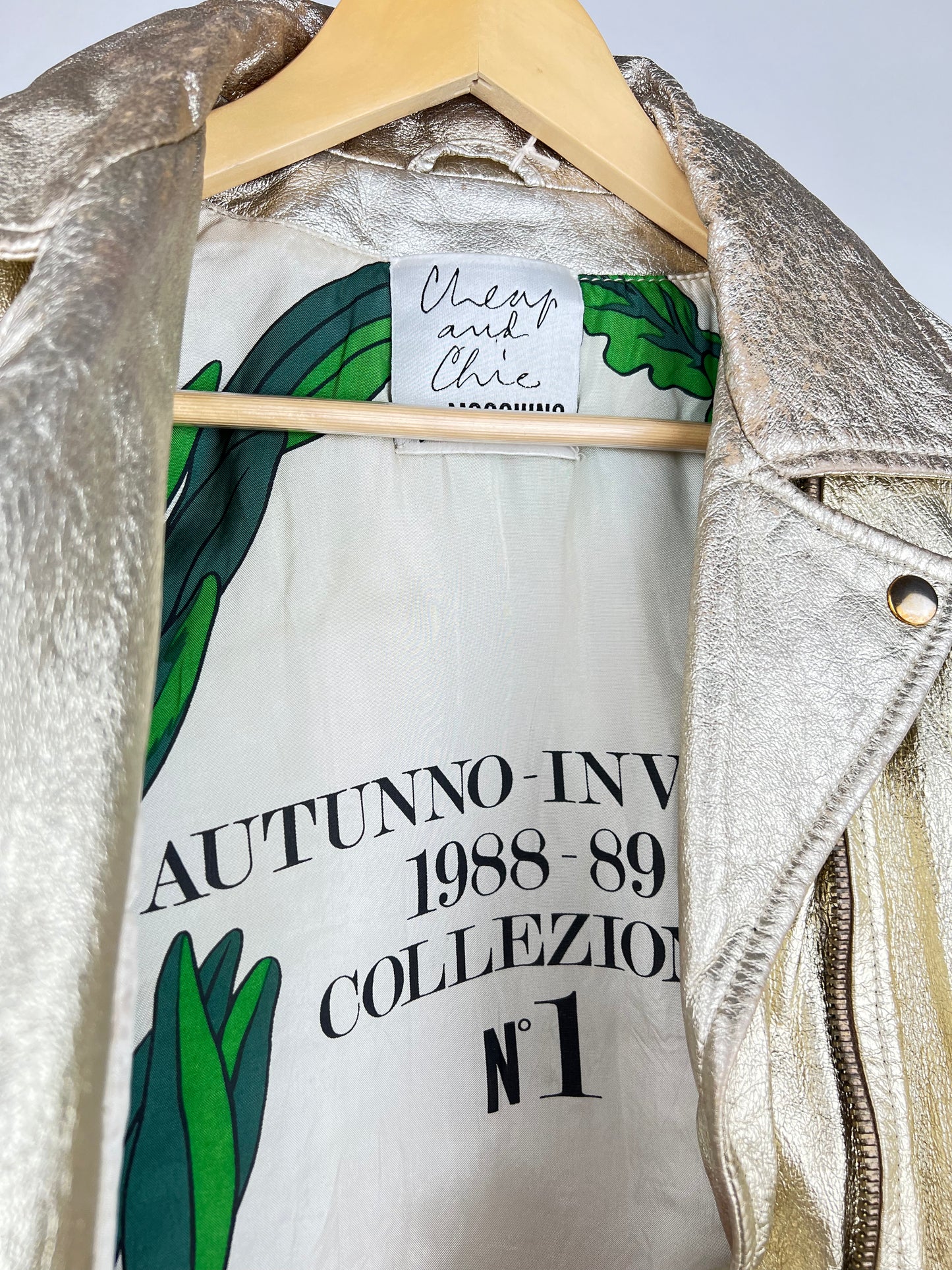 Vintage Moschino Betty Boop 90s Leather Jacket