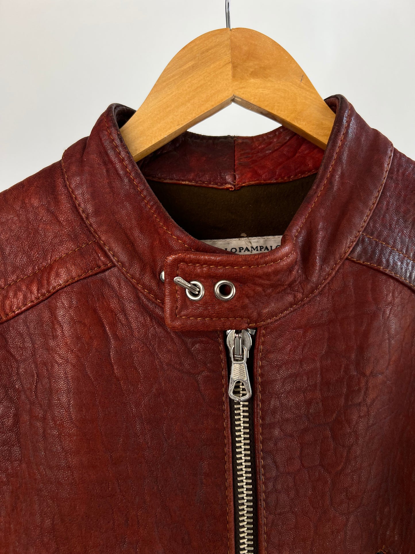 Marcello Pampaloni 90s Leather Biker Jacket