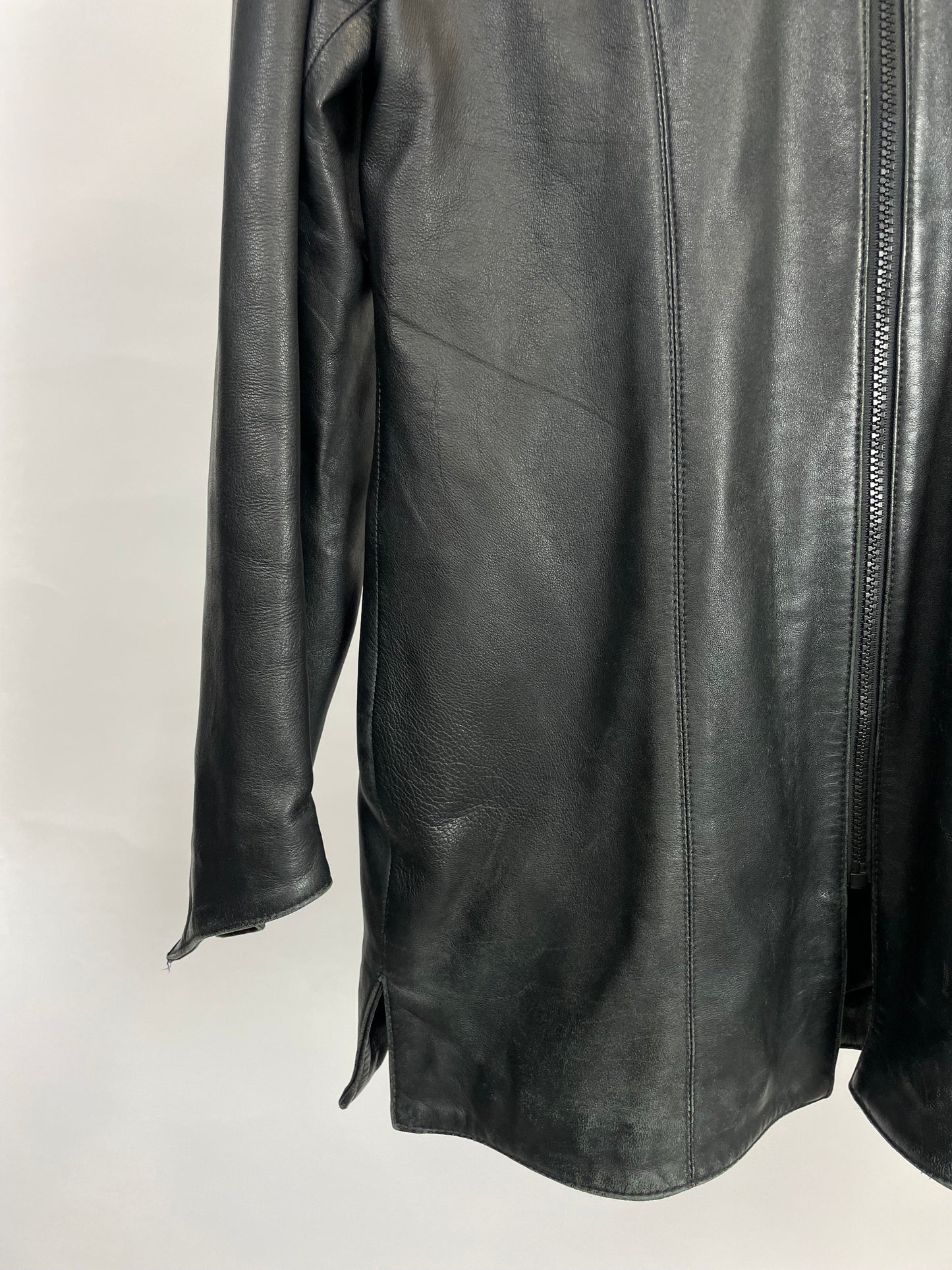 Vintage 90s Ashwood Long Leather Jacket