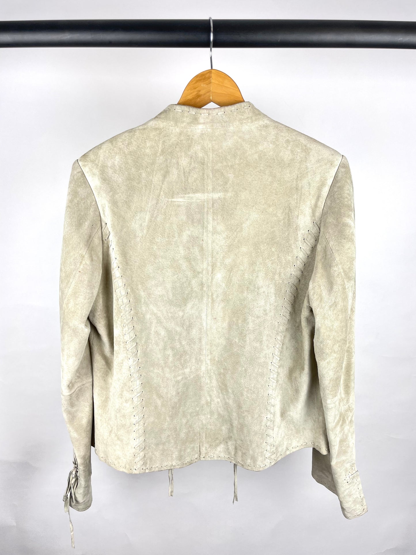 Vintage 90s tallZone Suede Tassel Jacket