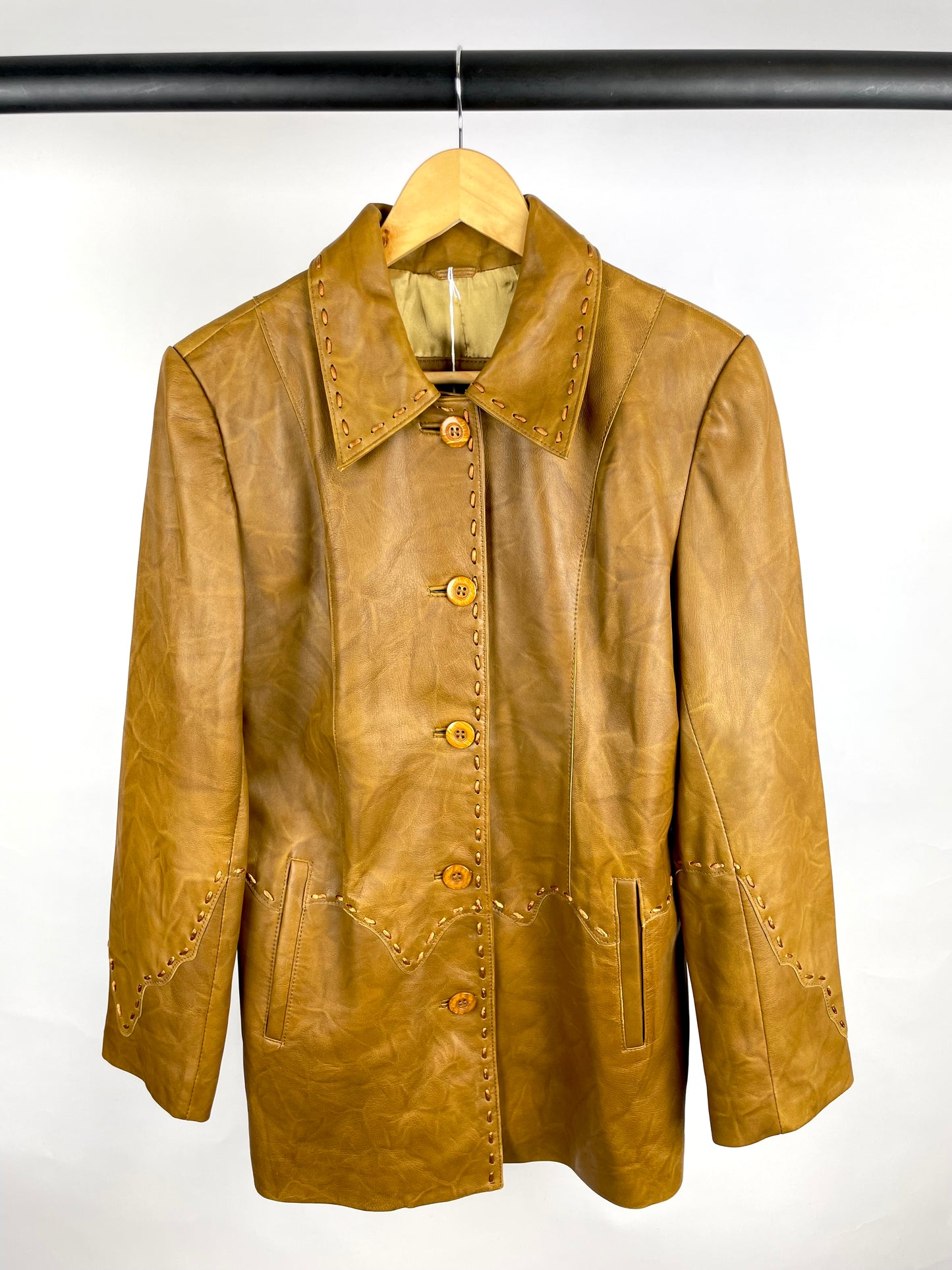 Vintage 90s Altin OK Leather Jacket