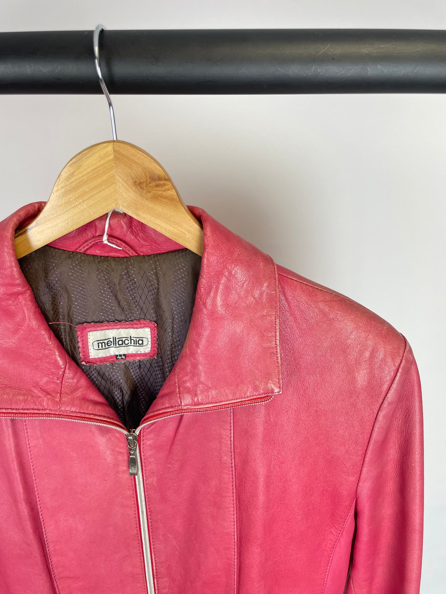 Vintage 90s Mellachia Leather Jacket