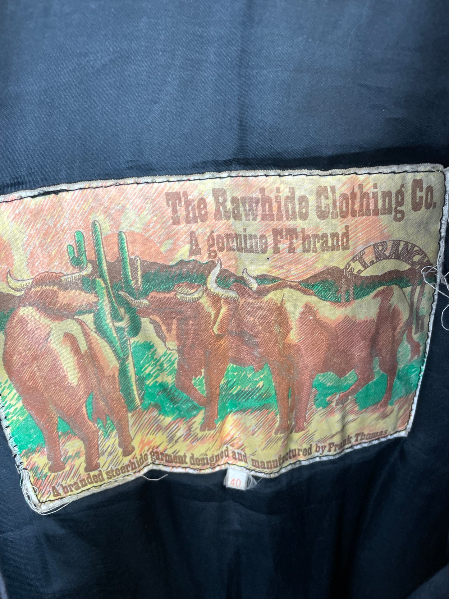 Vintage 90s The Rawhide Clothing Co. Leather Jacket
