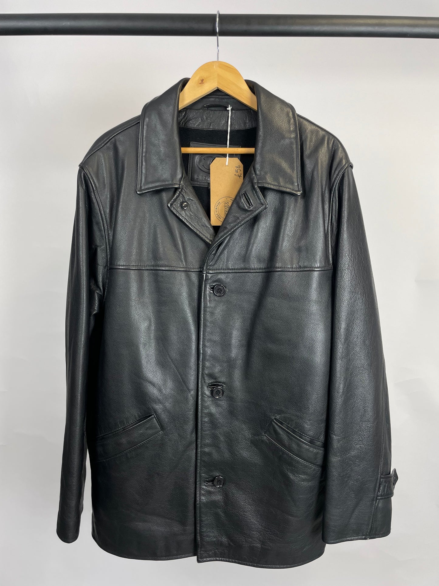 Vintage 90s Ciro Citterio Trench Leather Jacket