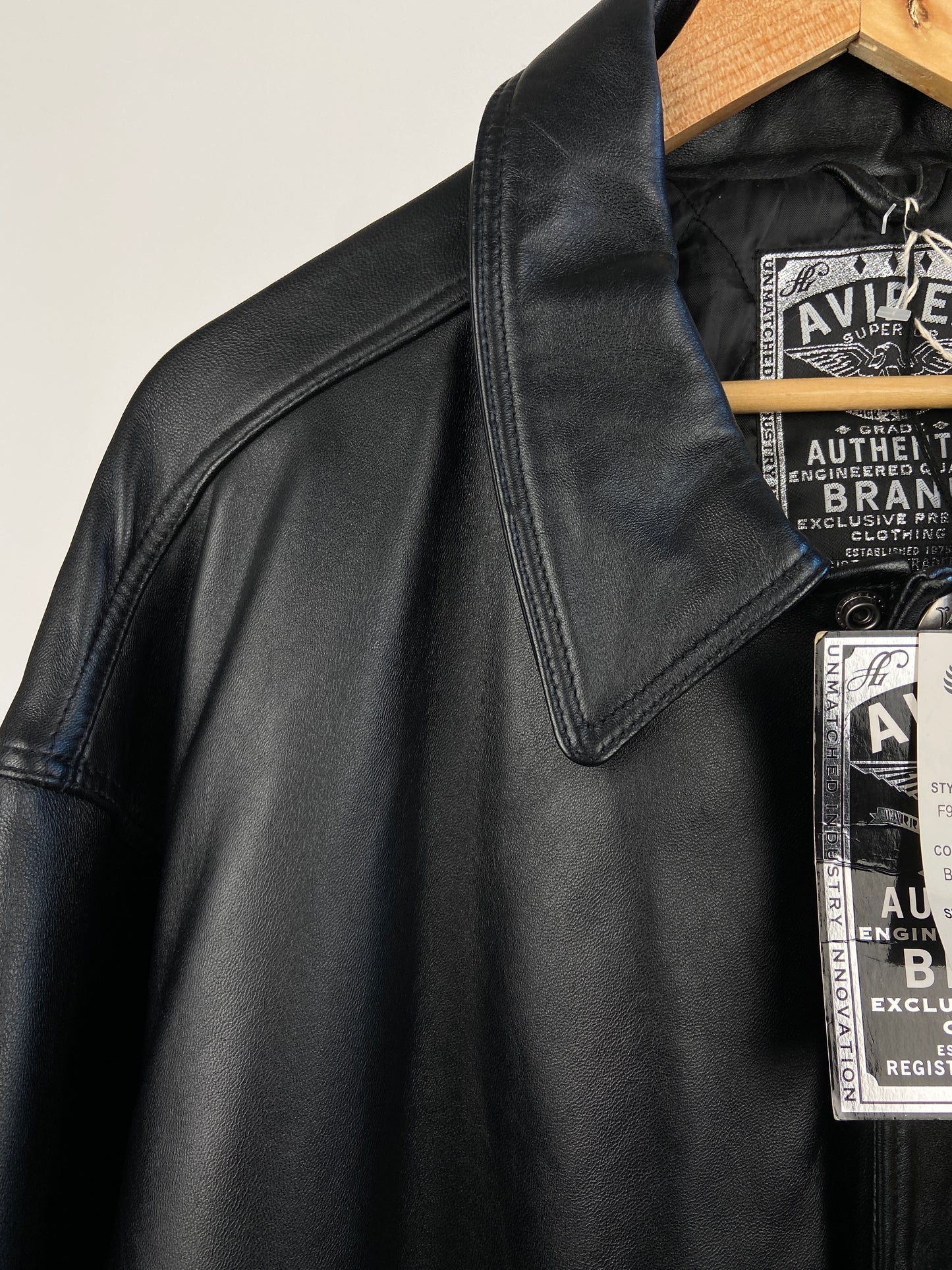 Vintage Avirex 90s Leather Bomber Jacket