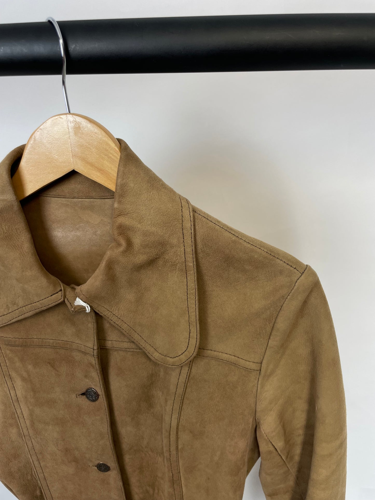 Vintage 90s Long Leather Jacket