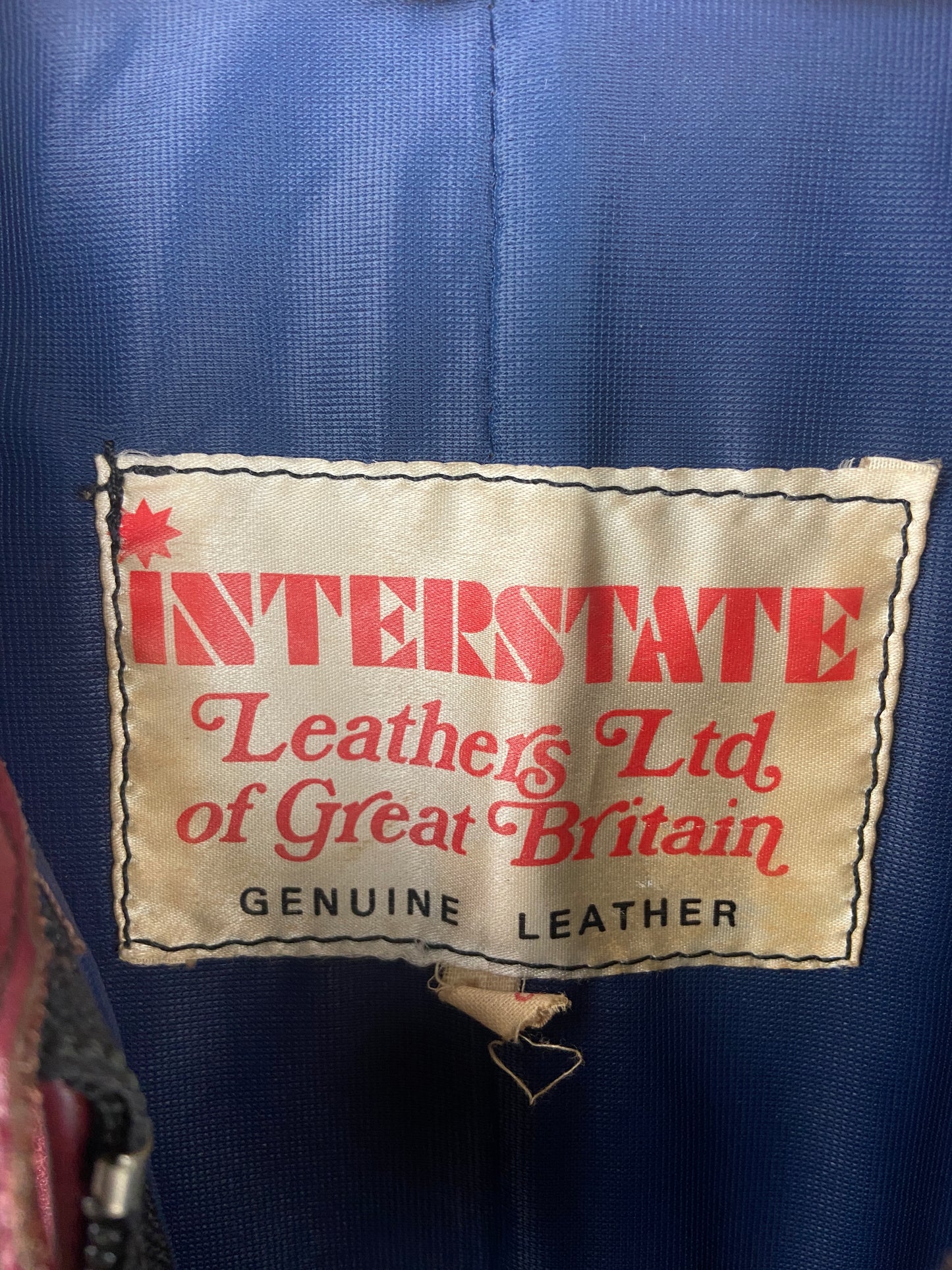 Vintage 80s Interstate Leather Motorbike Jacket