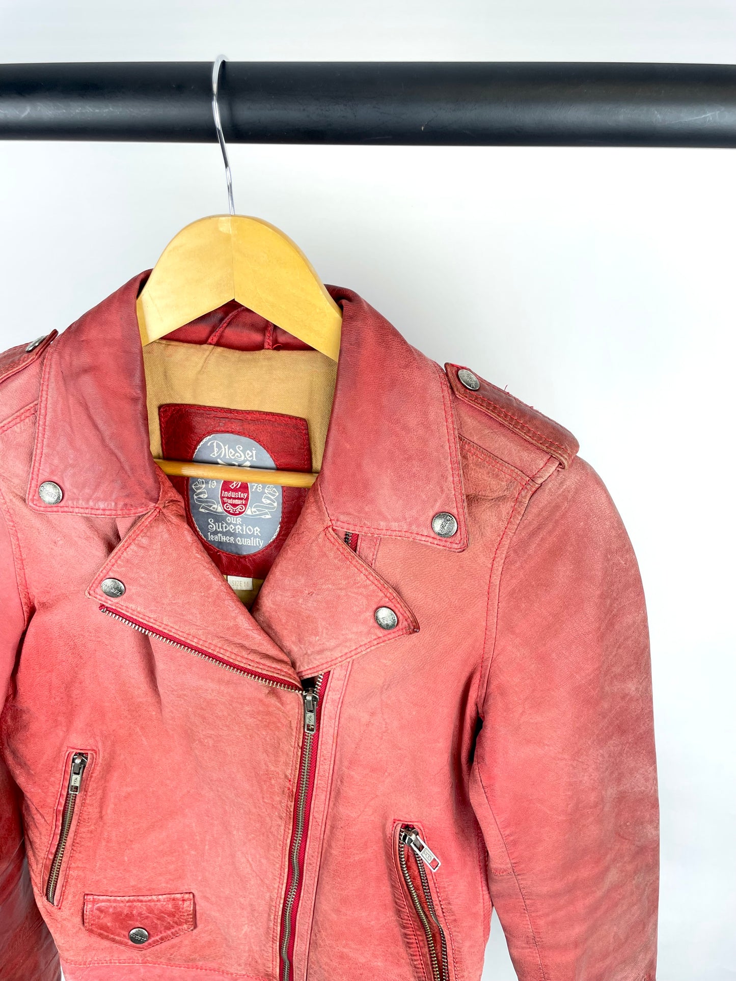 Vintage 90s Diesel Leather Jacket