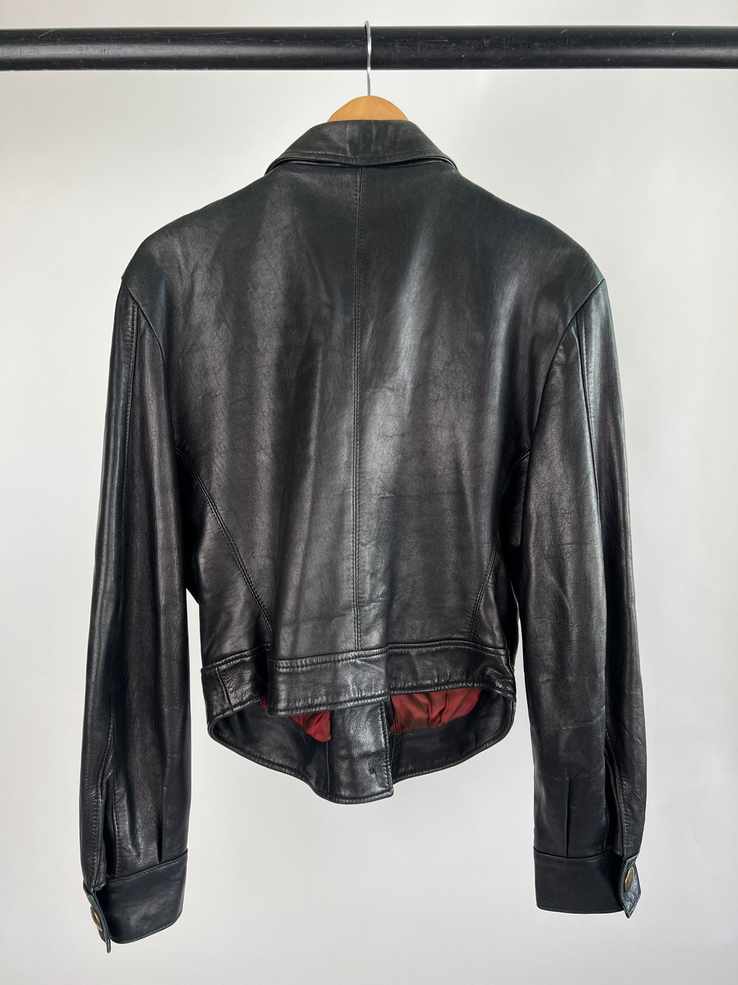 Vintage 90s Ashy Leather Jacket