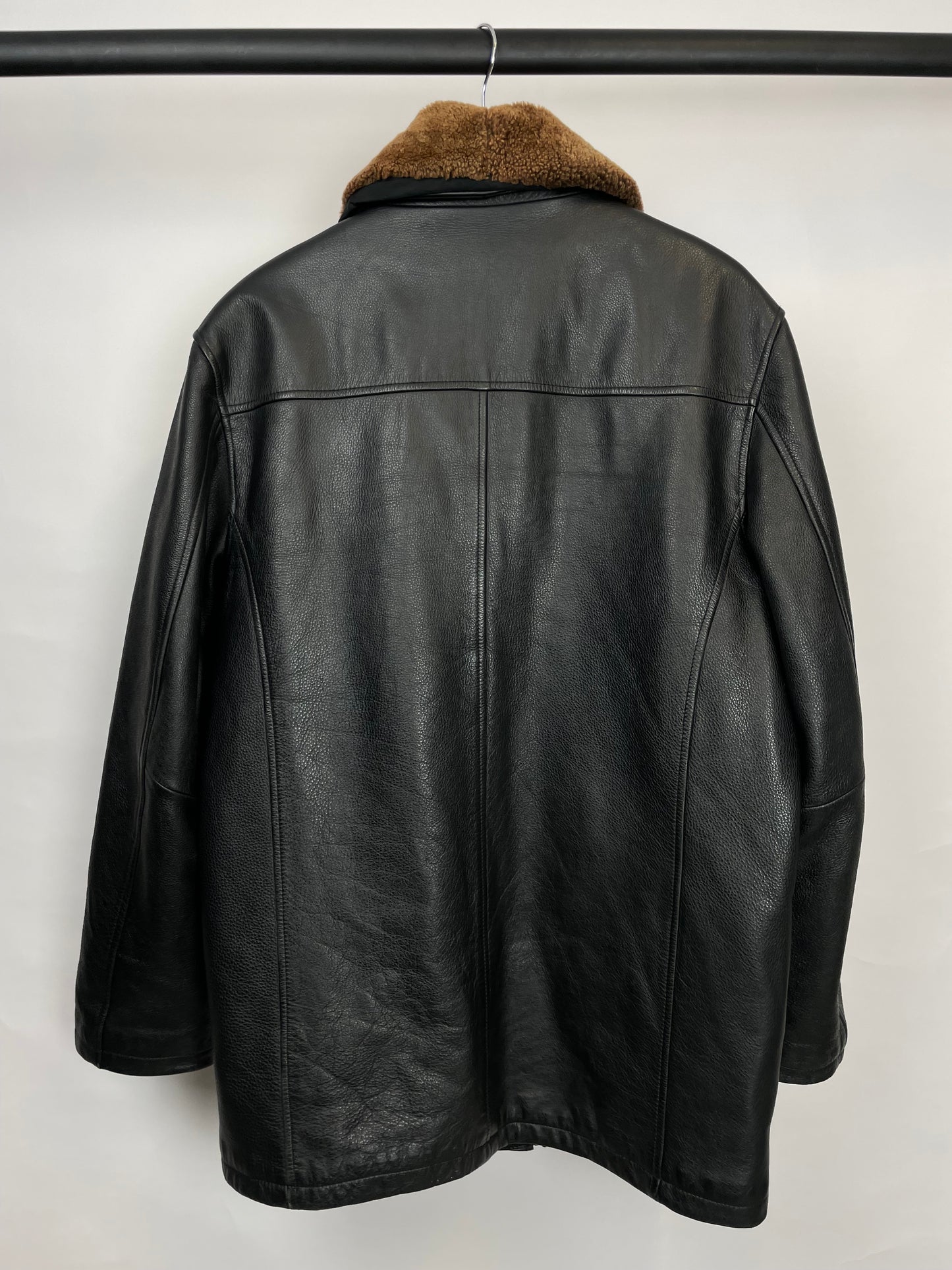 Vintage 90s Aviator Leather Jacket