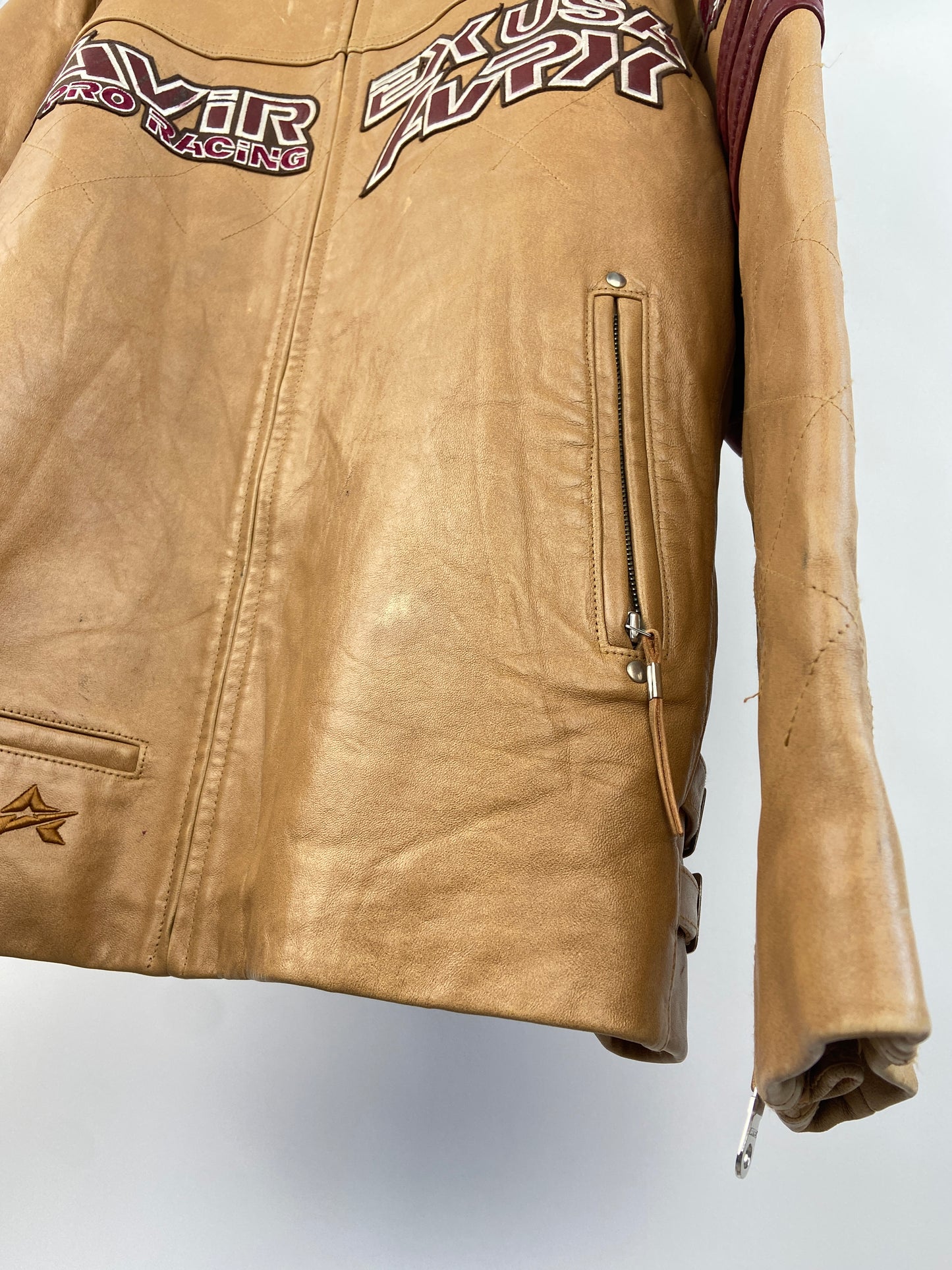 Vintage Avirex 90s Leather Bomber Jacket