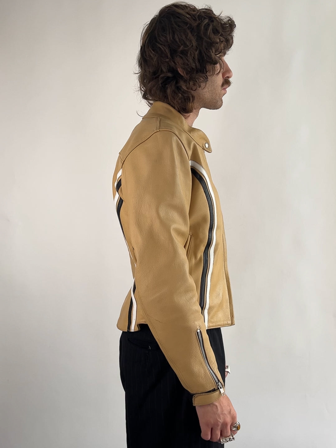 Helston 90s Leather Motorbike Jacket