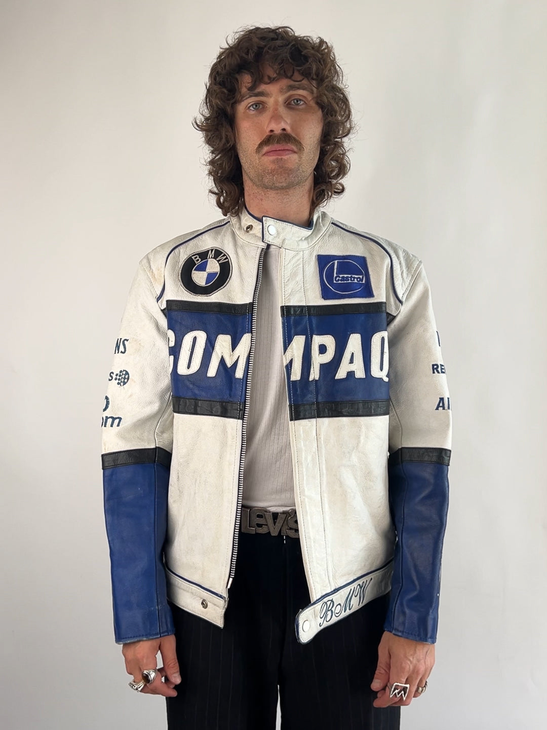 BMW 90s Leather Motorbike Jacket