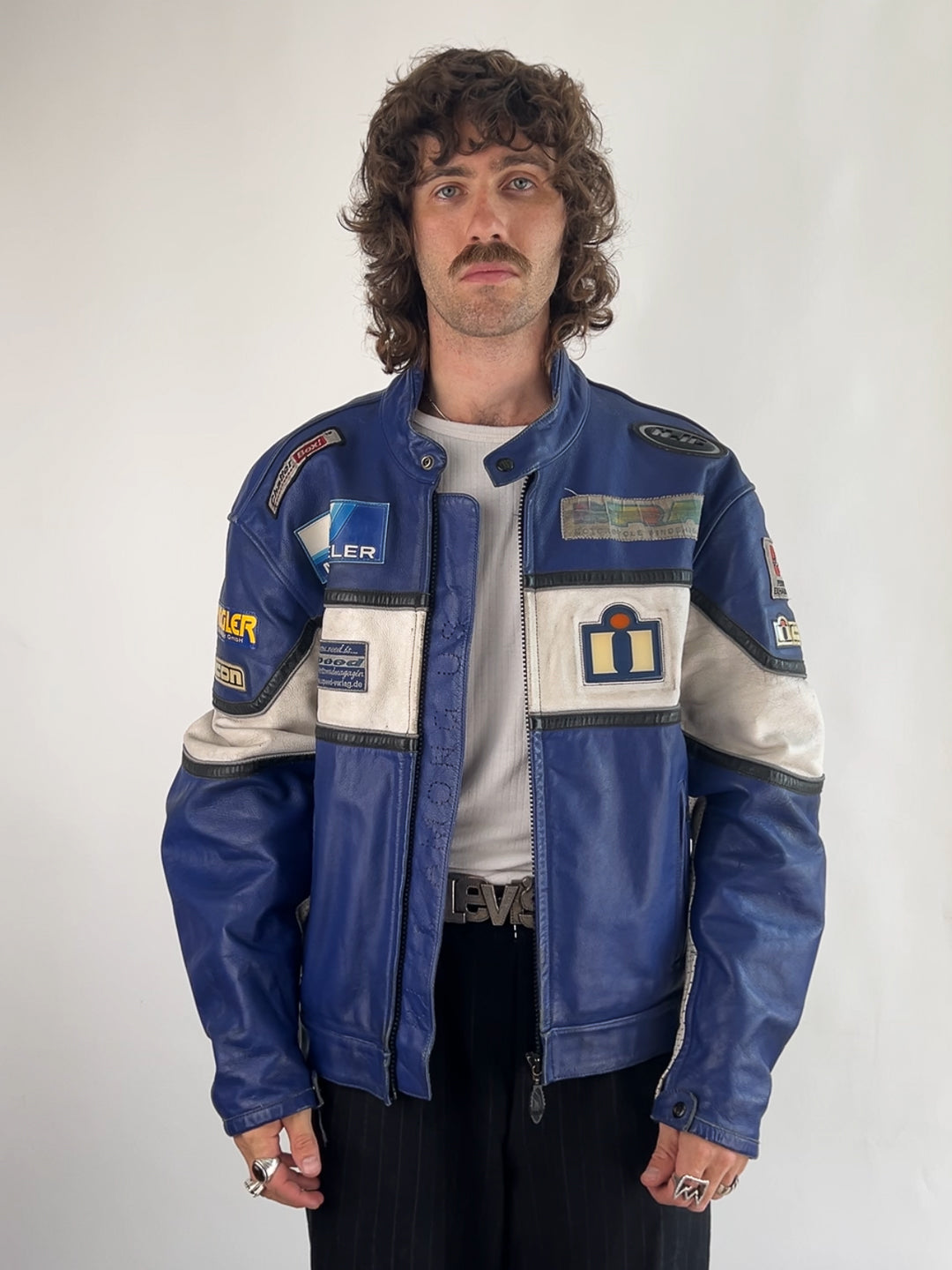 SPOOL 90s Leather Motorbike Jacket
