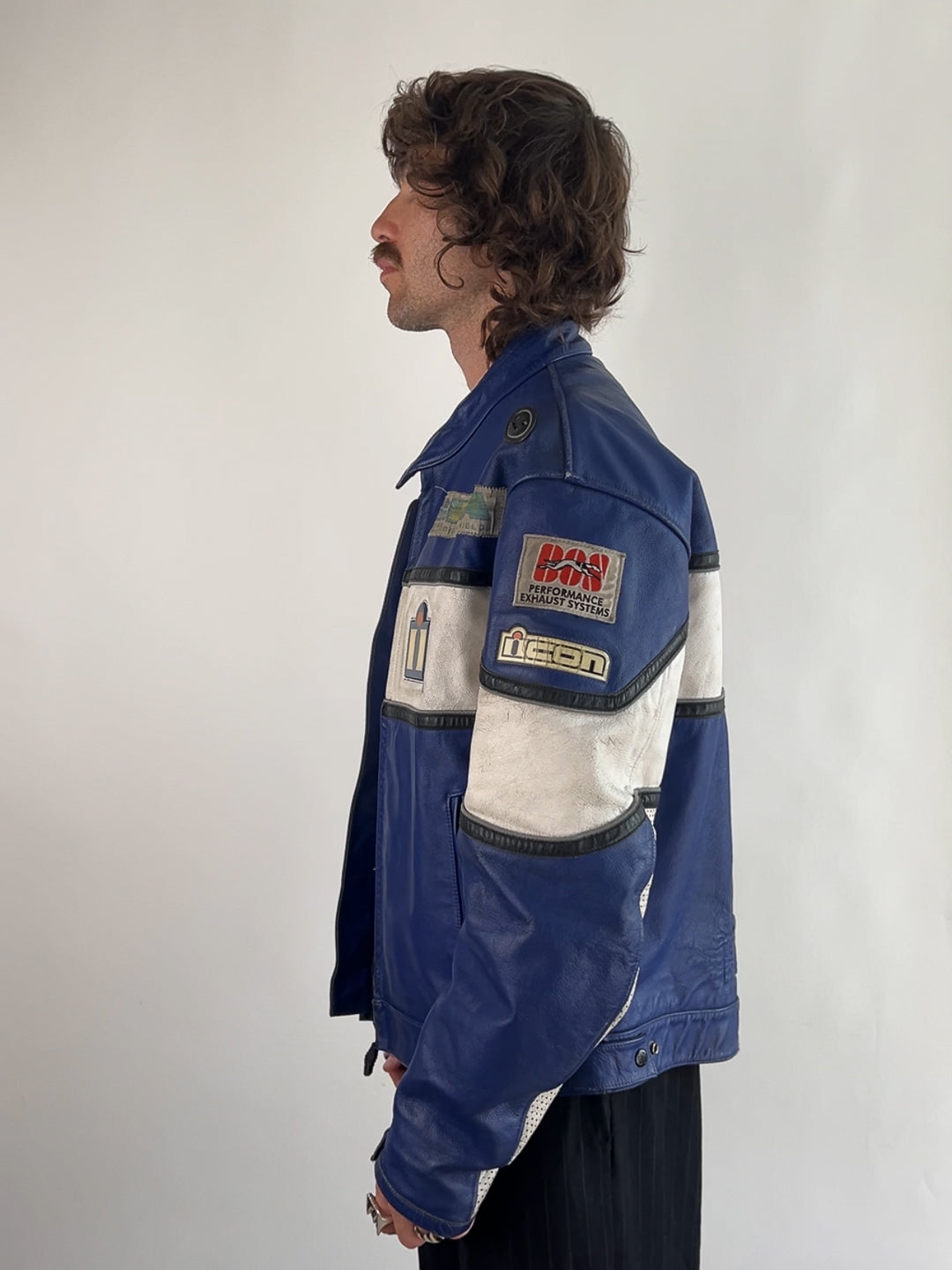 SPOOL 90s Leather Motorbike Jacket