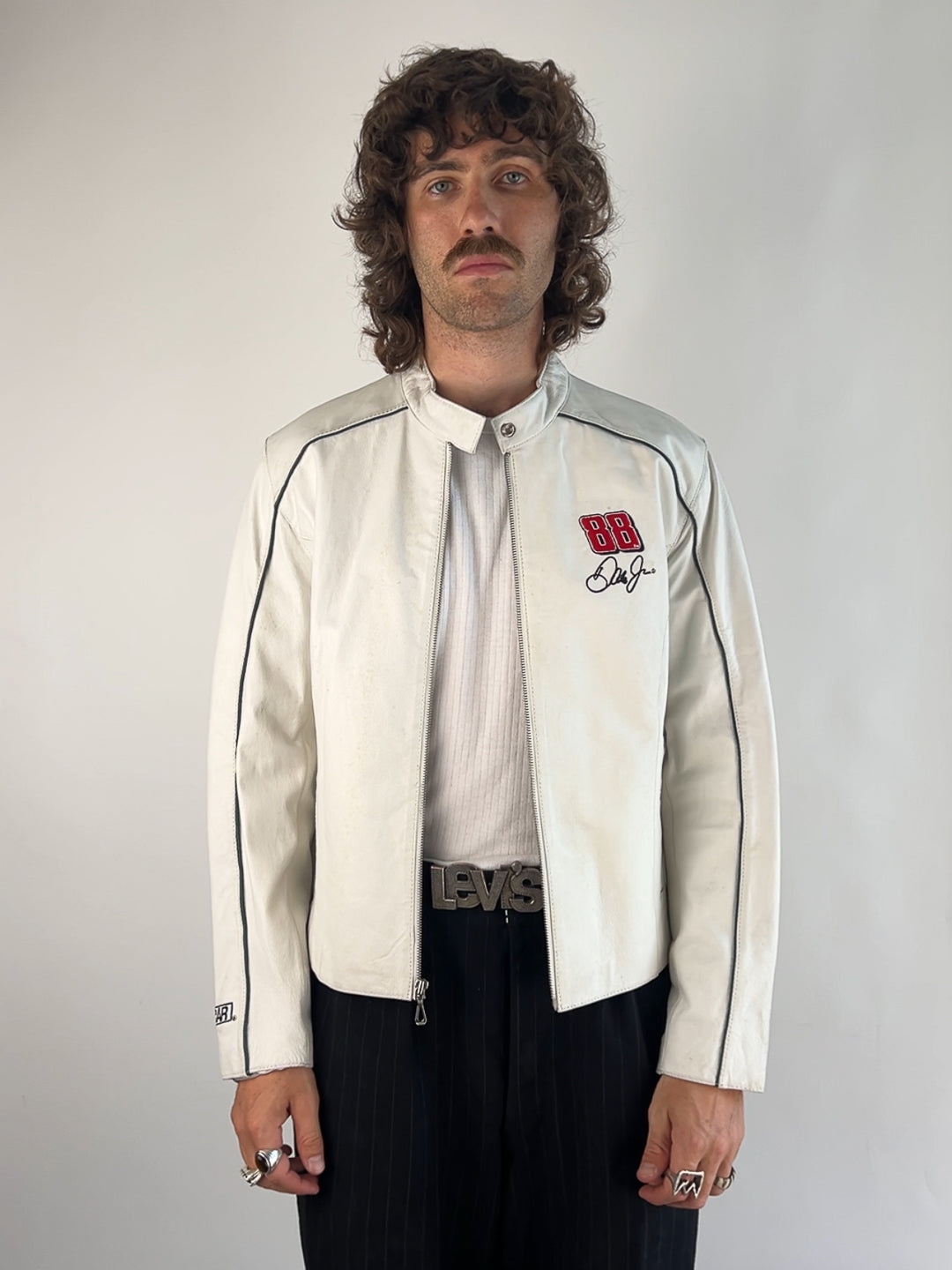 Vintage Nascar Dale Earnhardt Leather Racing Jacket