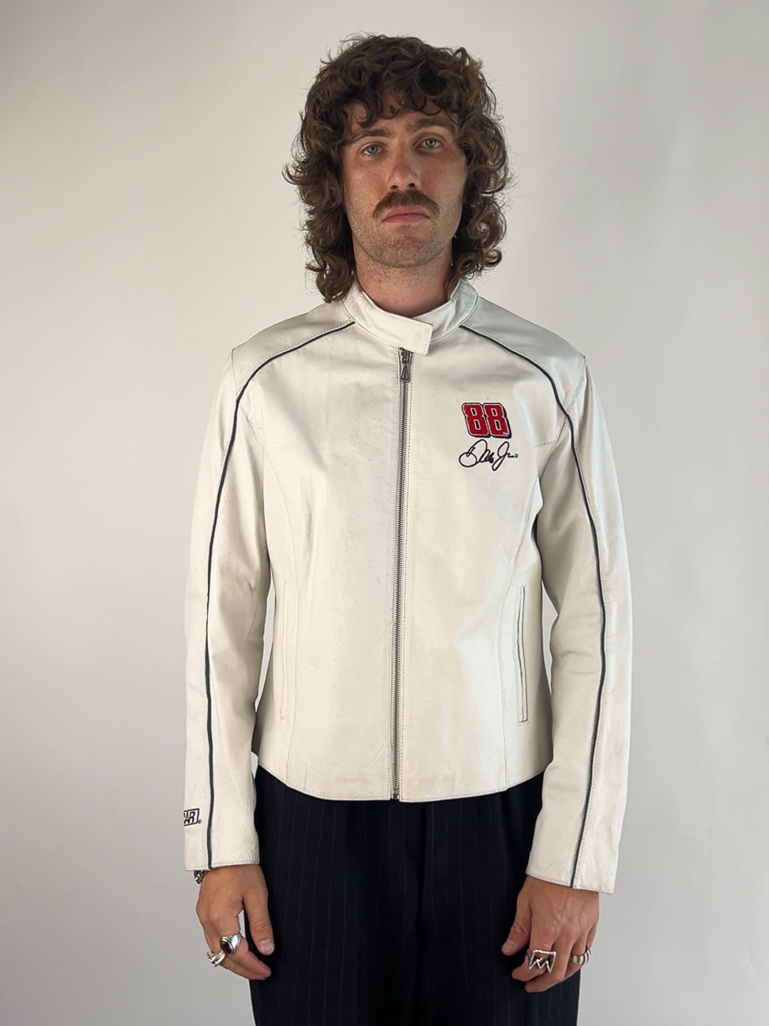 Vintage Nascar Dale Earnhardt Leather Racing Jacket