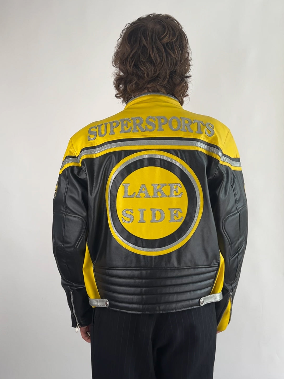 Lake Side 90s Leather Motorbike Jacket