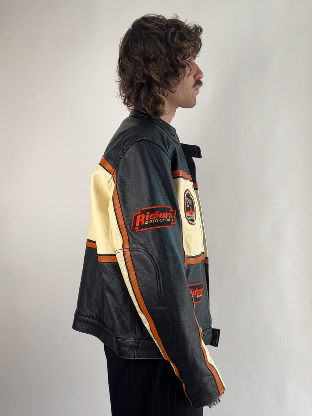 Riders Motosports 90s Leather Motorbike Jacket