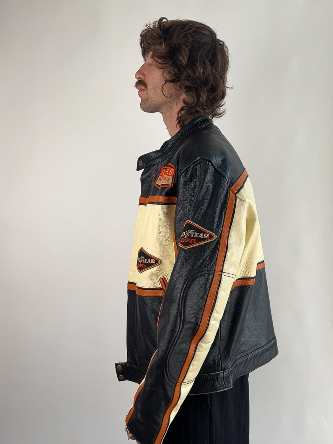 Riders Motosports 90s Leather Motorbike Jacket
