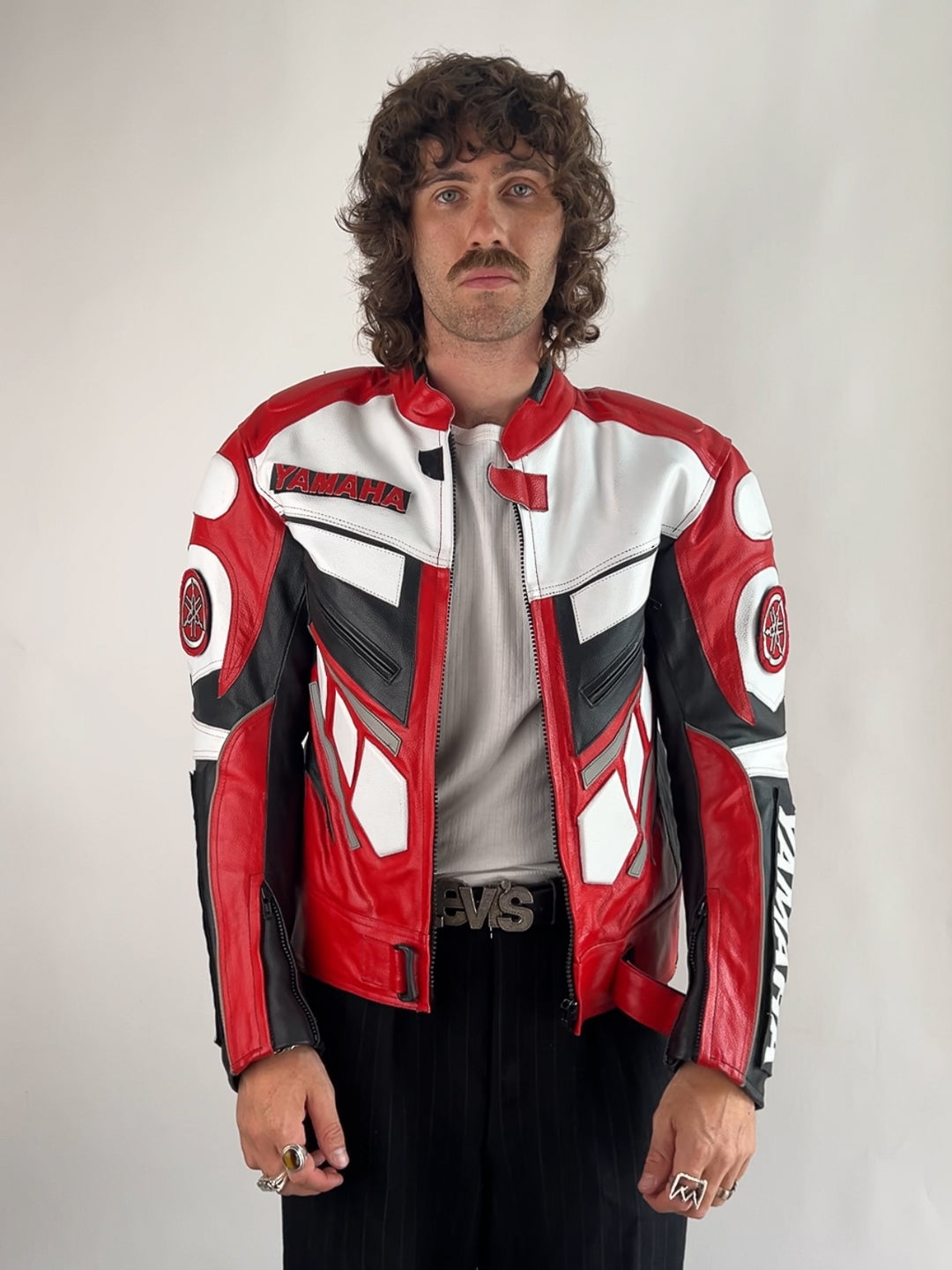 Yamaha 90s Leather Motorbike Jacket
