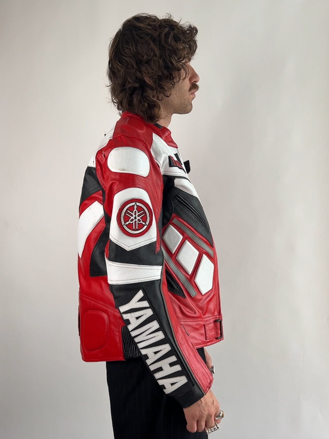 Yamaha 90s Leather Motorbike Jacket