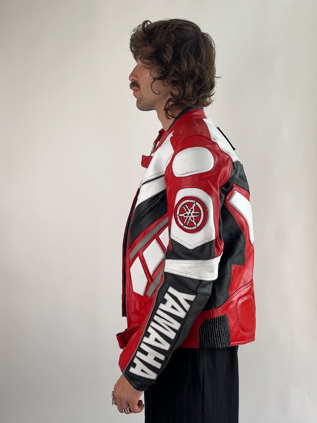 Yamaha 90s Leather Motorbike Jacket