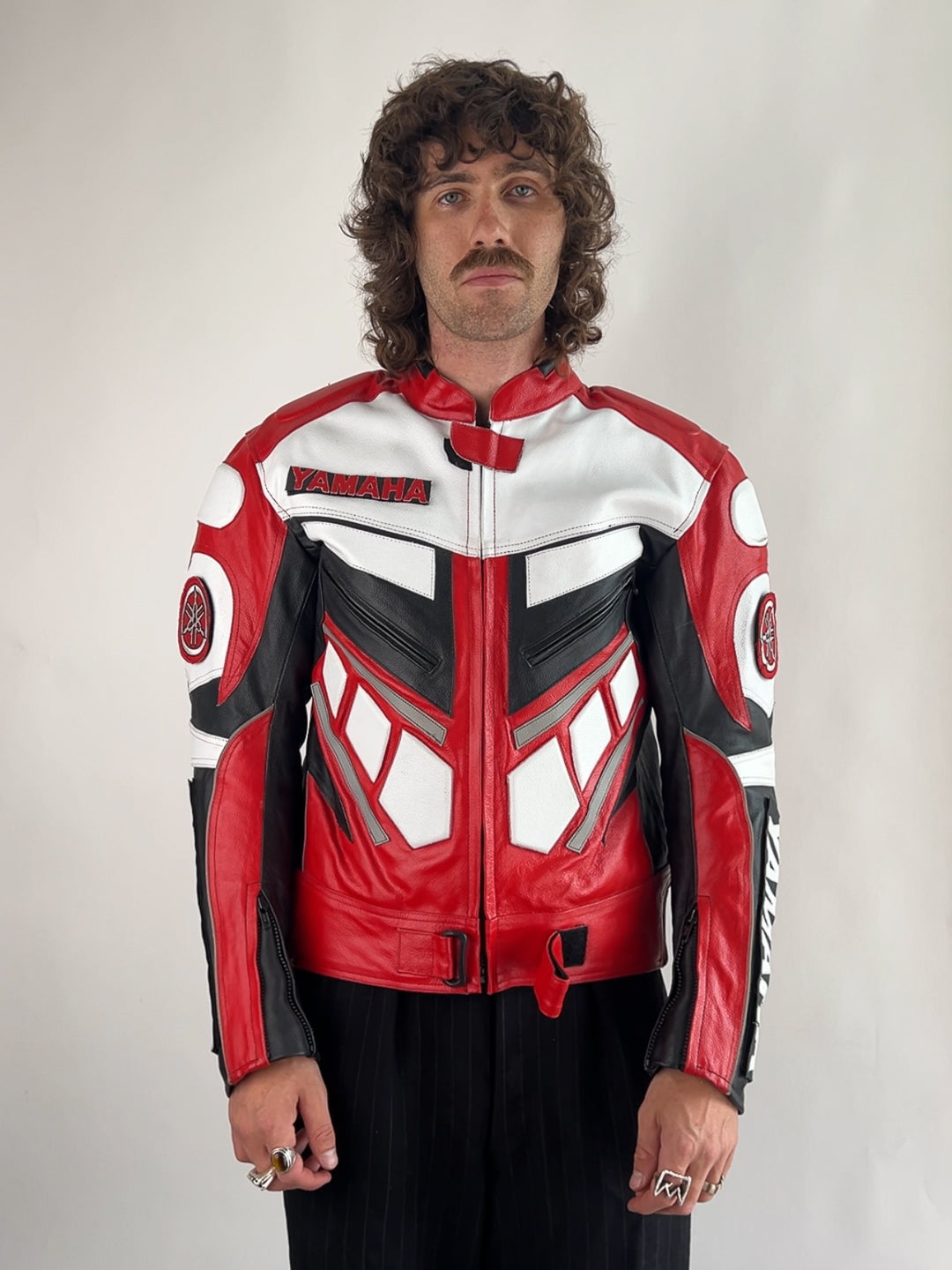 Yamaha 90s Leather Motorbike Jacket
