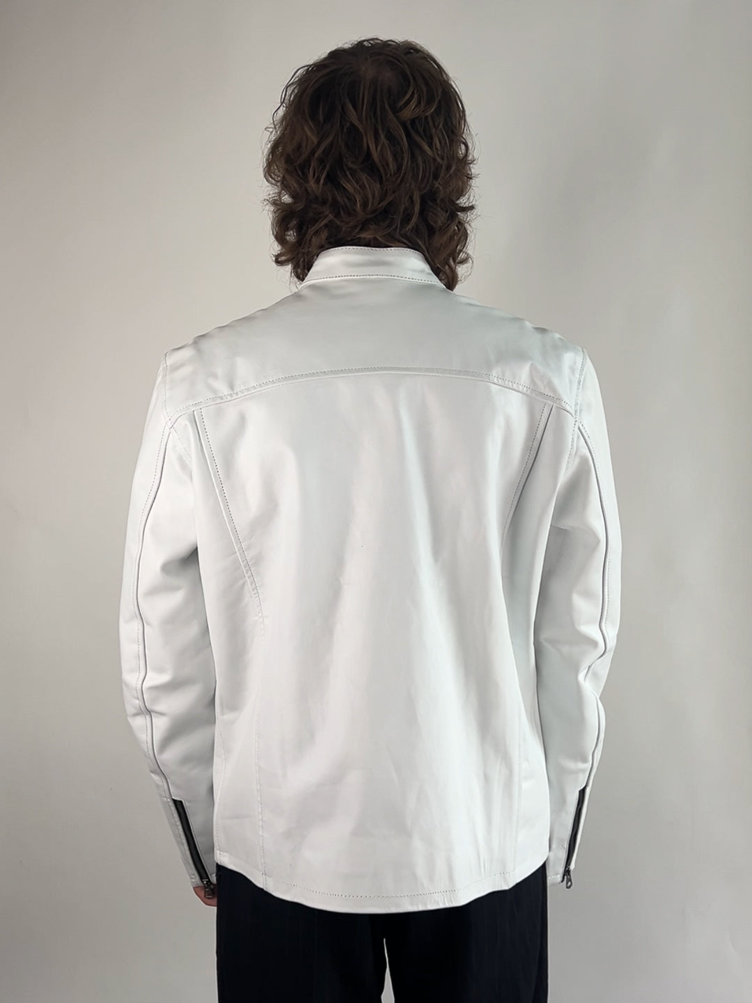 Vintage 90s Steve McQueen Leather Motorbike Jacket
