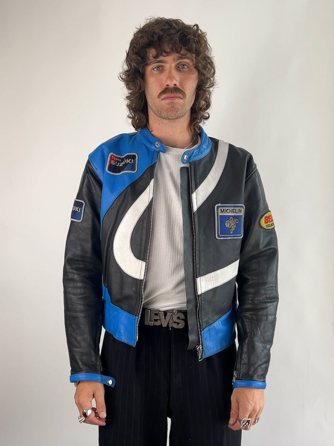 Suzuki 90s Leather Motorbike Jacket
