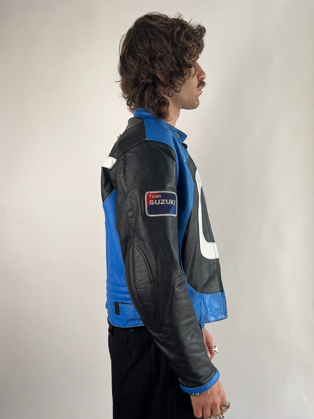 Suzuki 90s Leather Motorbike Jacket