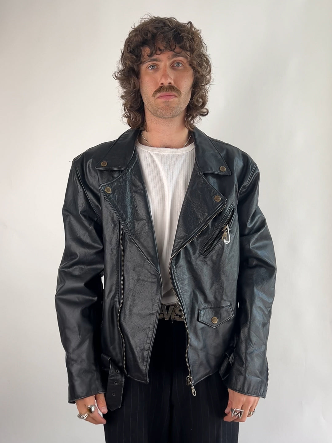 Vintage Hard Rock 90s Biker Jacket