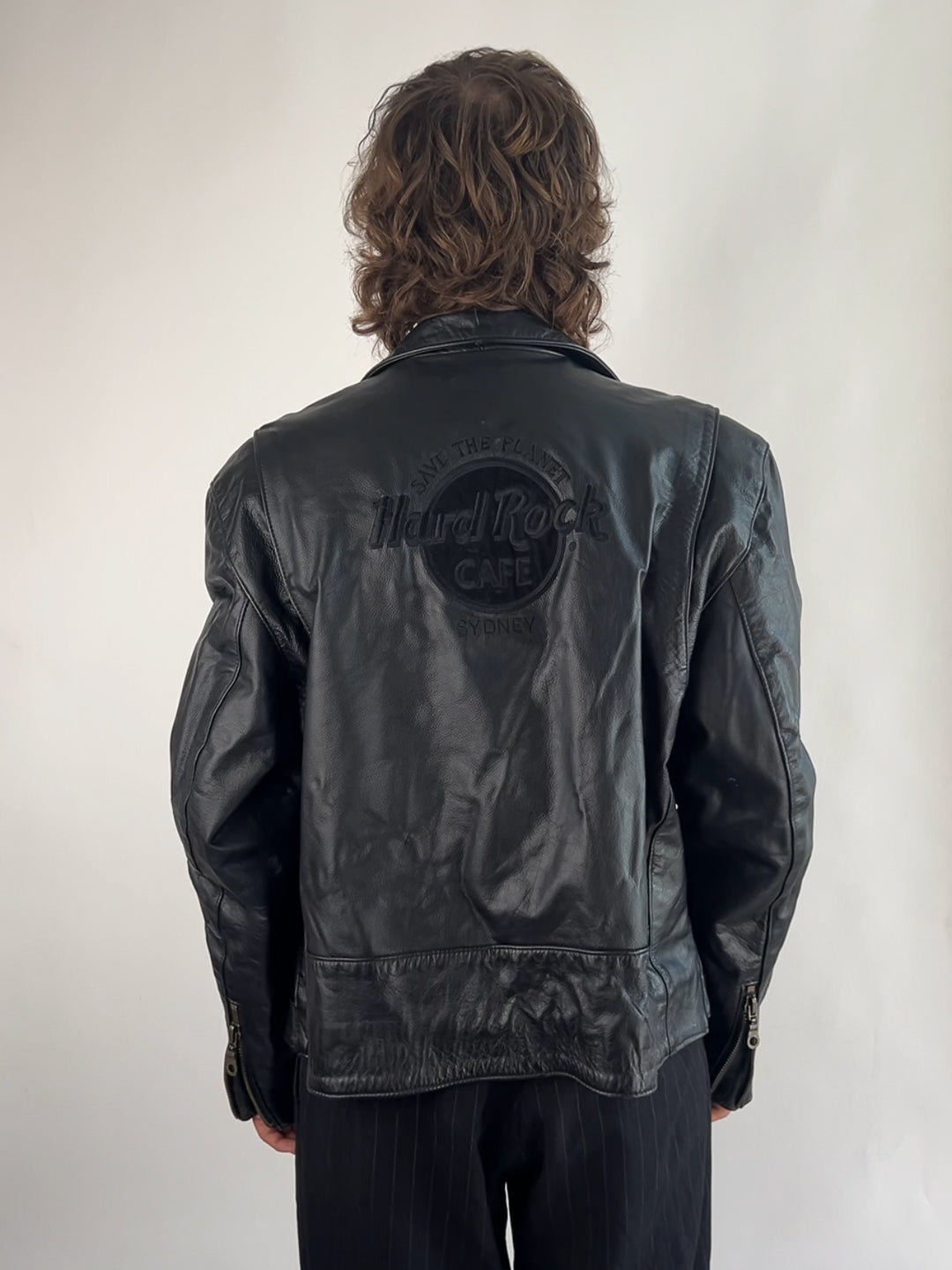 Vintage Hard Rock 90s Biker Jacket