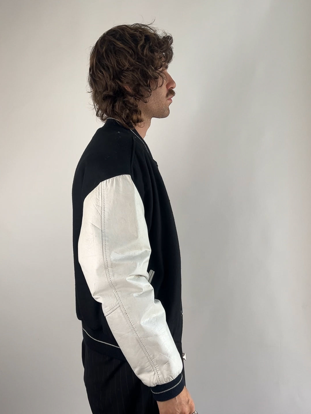Vintage 90s Planet Hollywood Buenos Aires Leather Bomber Jacket