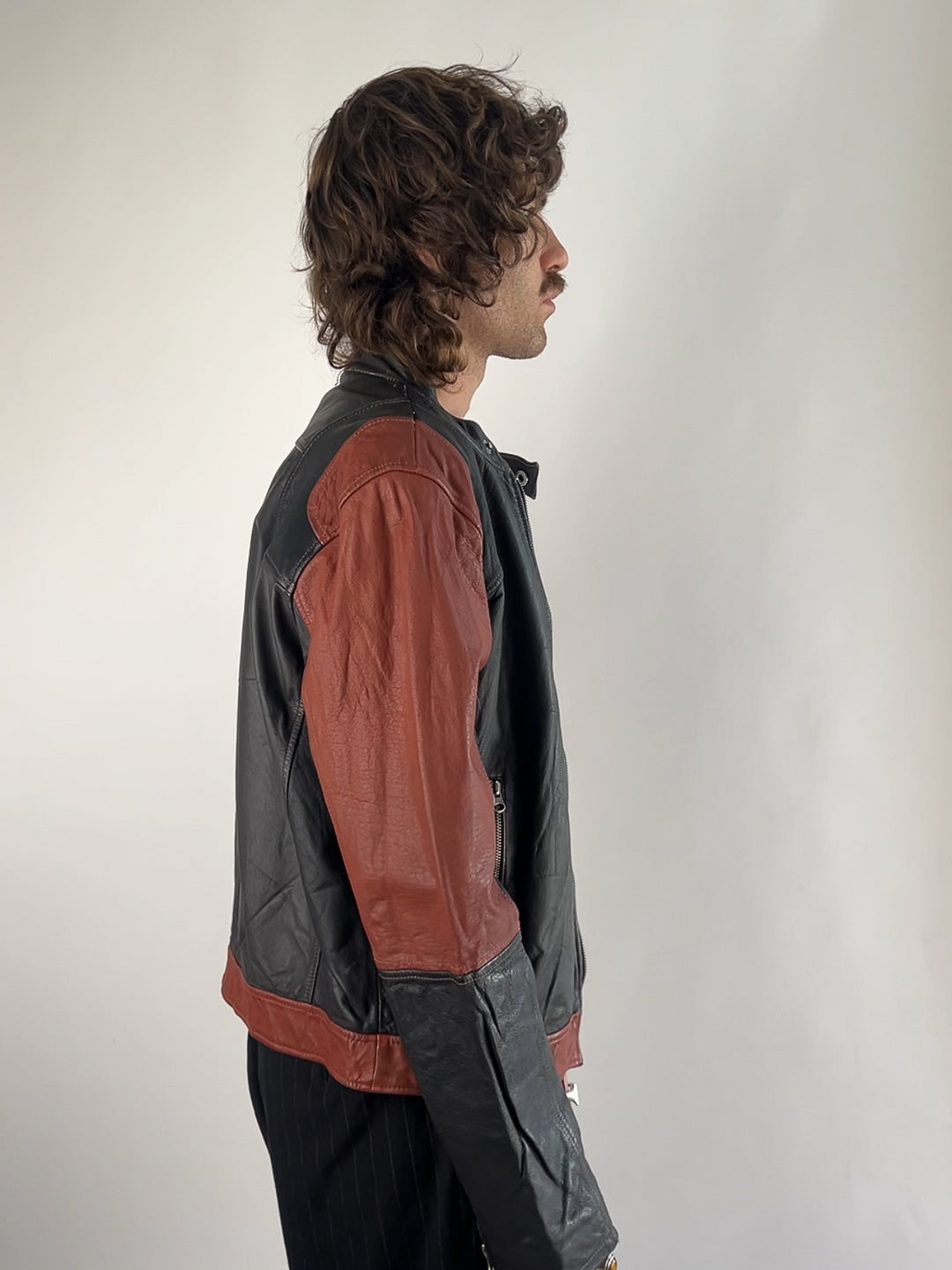 Alpha Industries 90s Leather Motorbike Jacket