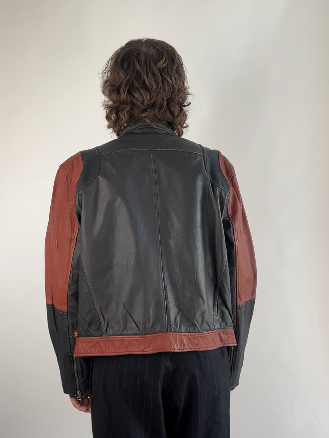 Alpha Industries 90s Leather Motorbike Jacket