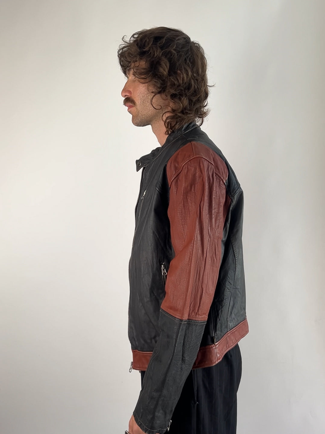 Alpha Industries 90s Leather Motorbike Jacket