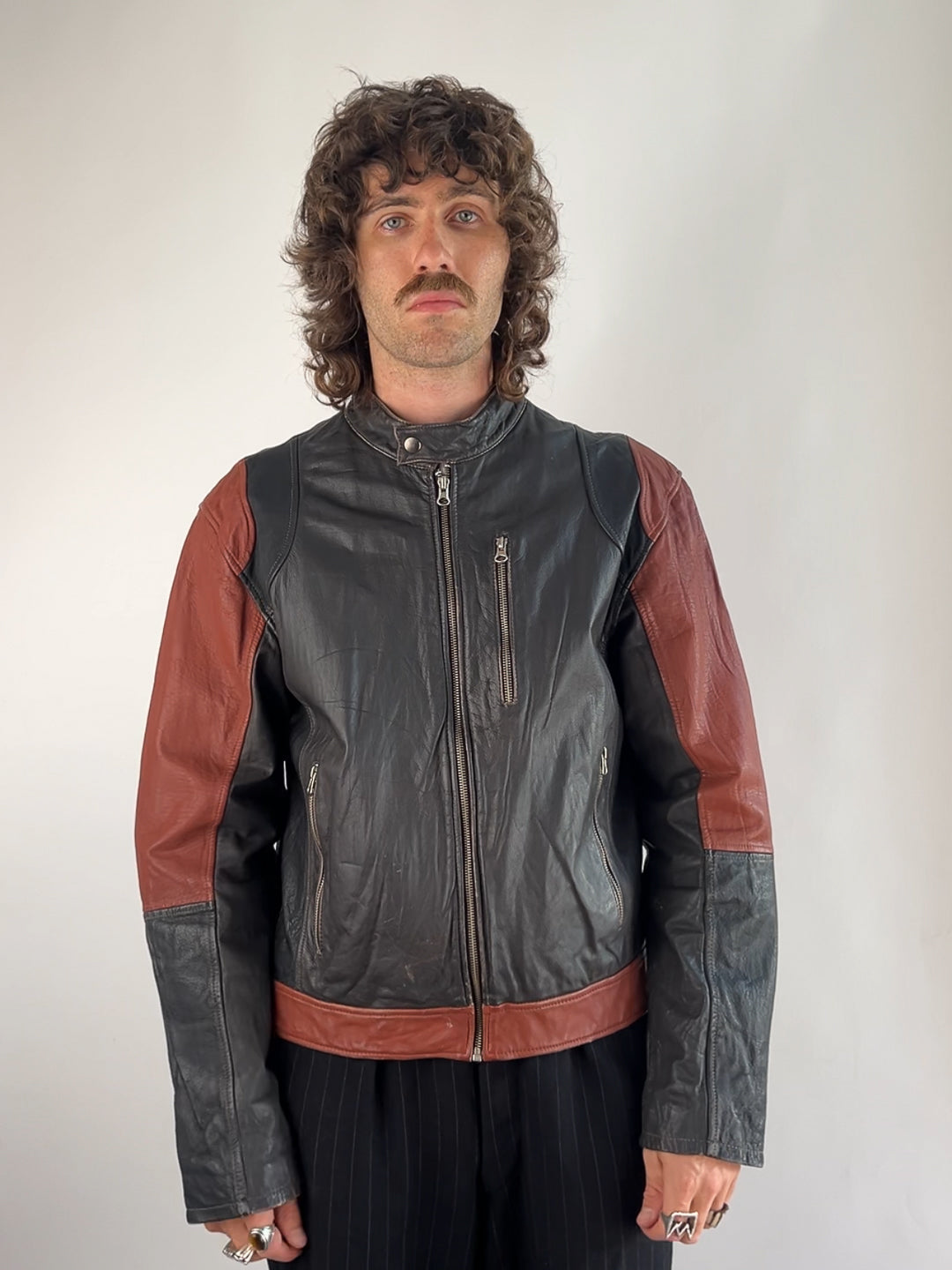 Alpha Industries 90s Leather Motorbike Jacket