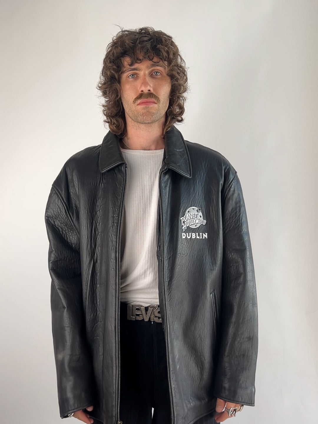 Planet Hollywood Dublin 90s Leather Jacket