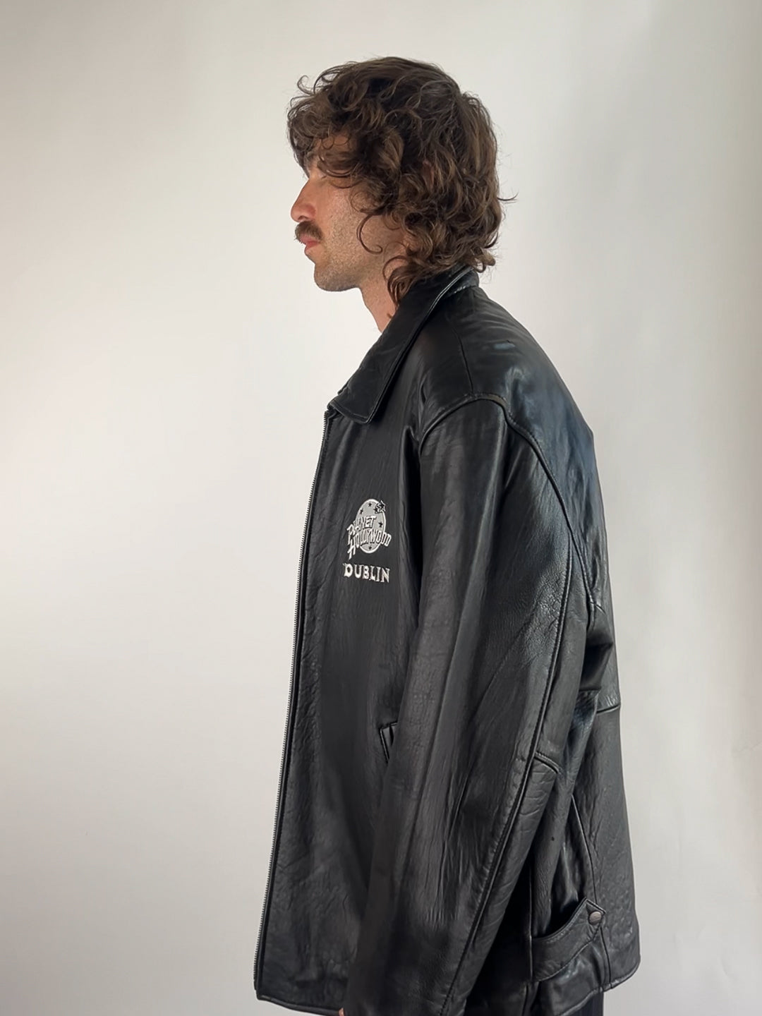 Planet Hollywood Dublin 90s Leather Jacket