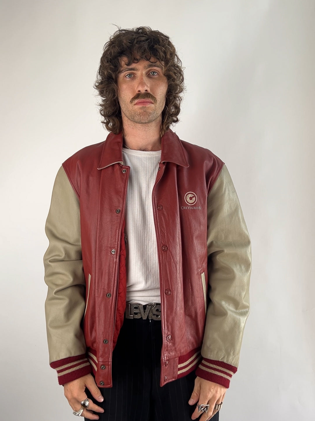 Vintage 90s Chevignon Varsity Jacket