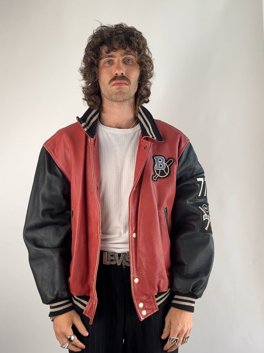 Redskins Bronx 90s Leather Baseball Jacket