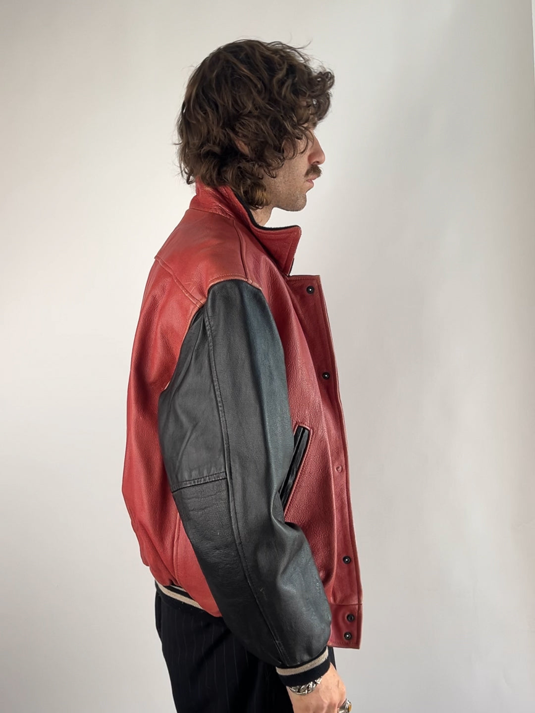 Redskins Bronx 90s Leather Baseball Jacket