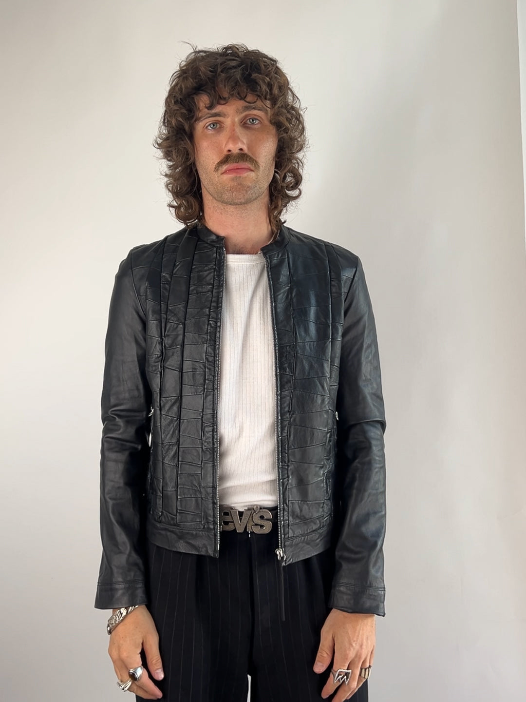 Vintage 90s Farhi Leather Jacket