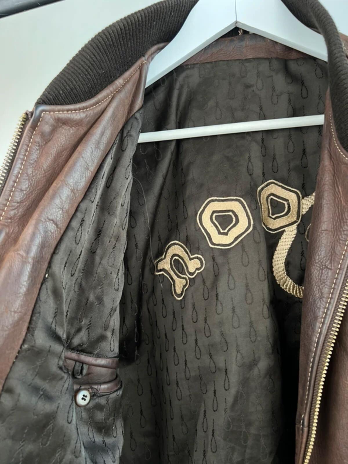 Vintage 90s Noose Leather Bomber Jacket