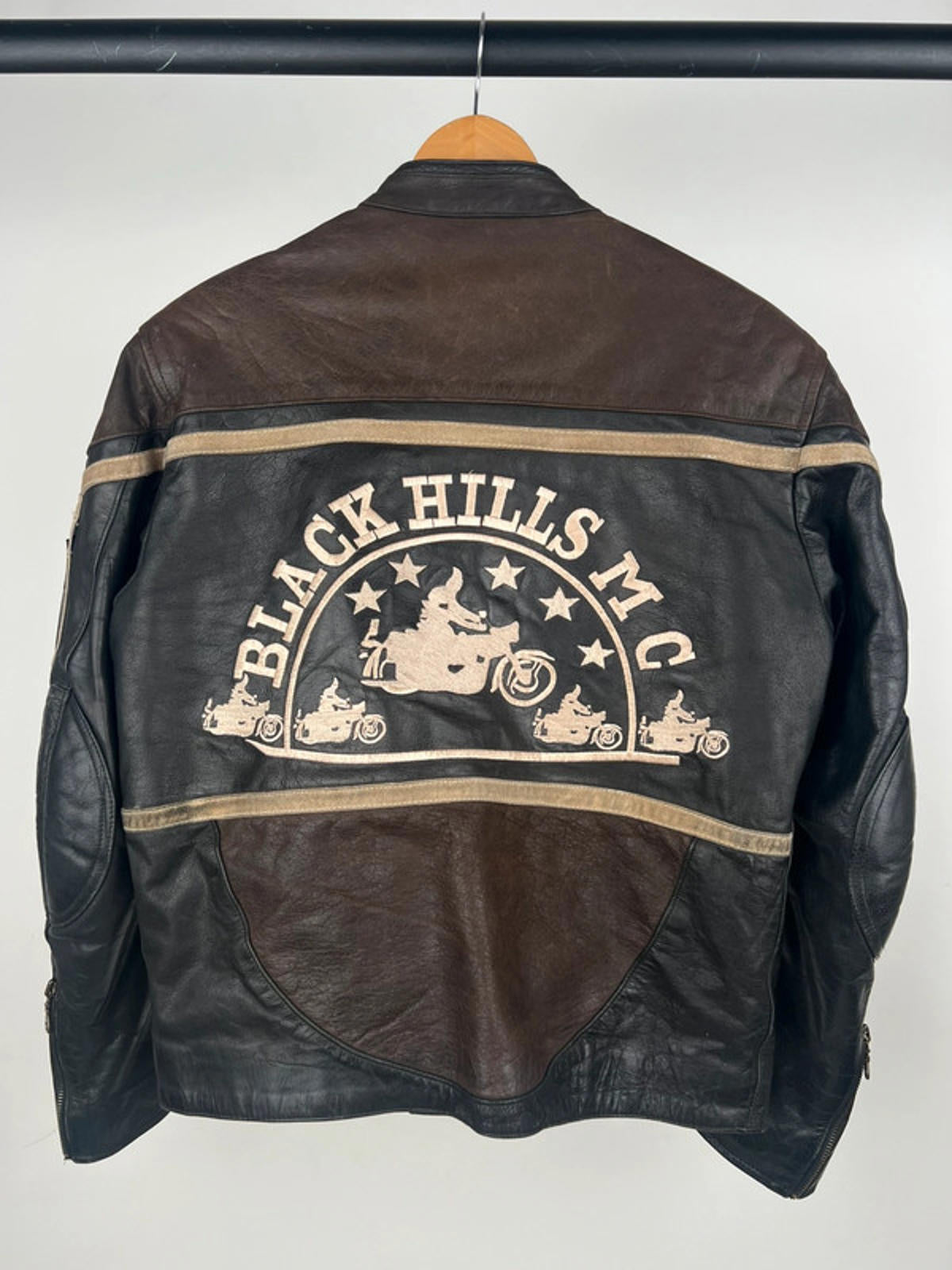 Vintage 90s Blackhills Leather Motorbike Jacket