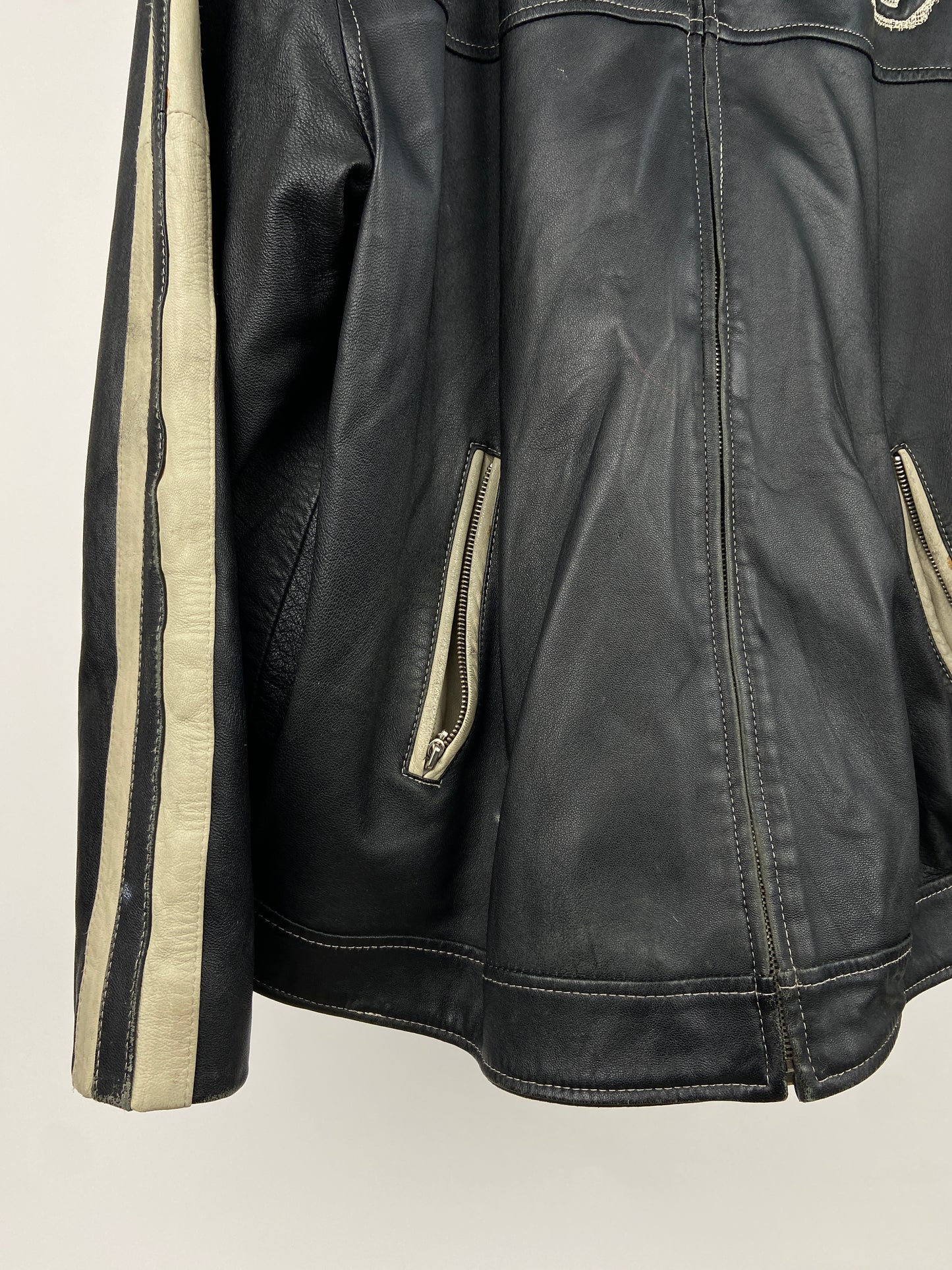 Vintage Diesel ‘D’ 90s Leather Jacket