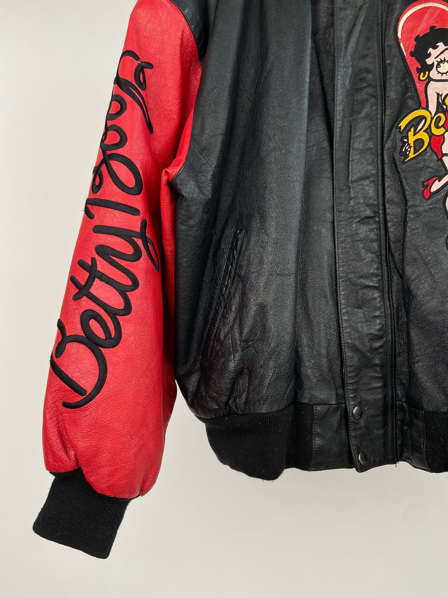 Vintage Betty Boop 90s Leather Jacket
